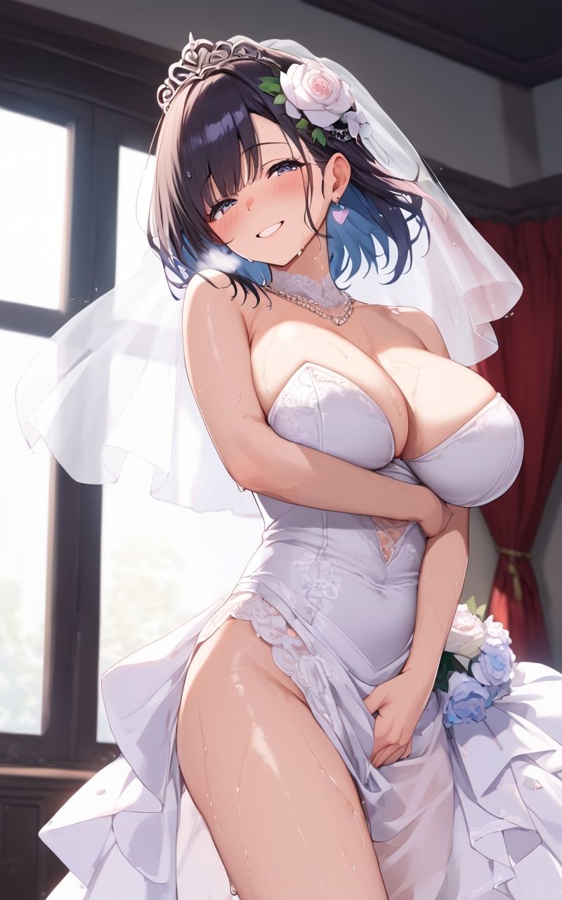 White Sin 〜堕ちゆく花嫁〜  【AIヌードイラスト写真集】 - サンプル画像 1