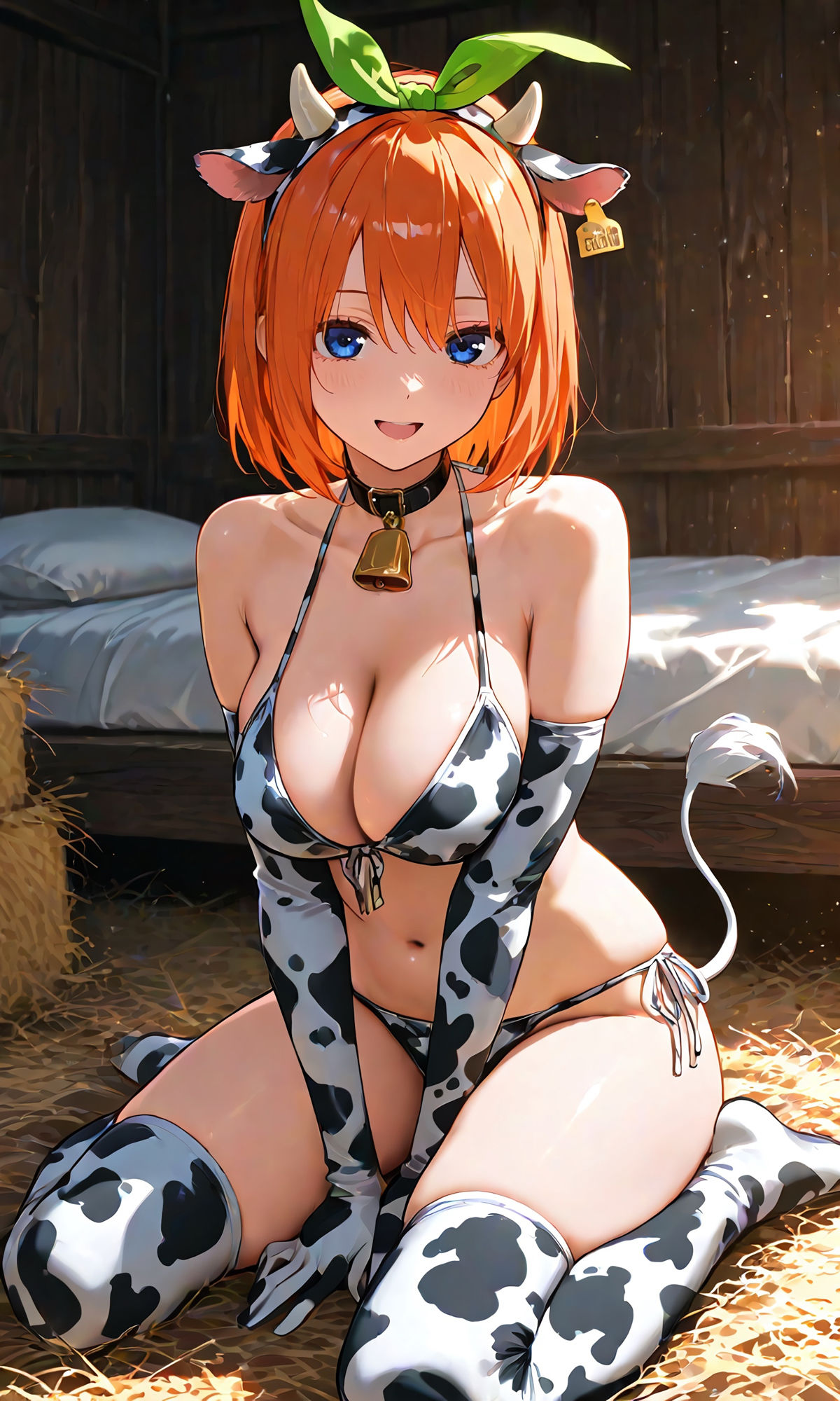 四葉と牛コスえっち - サンプル画像 1