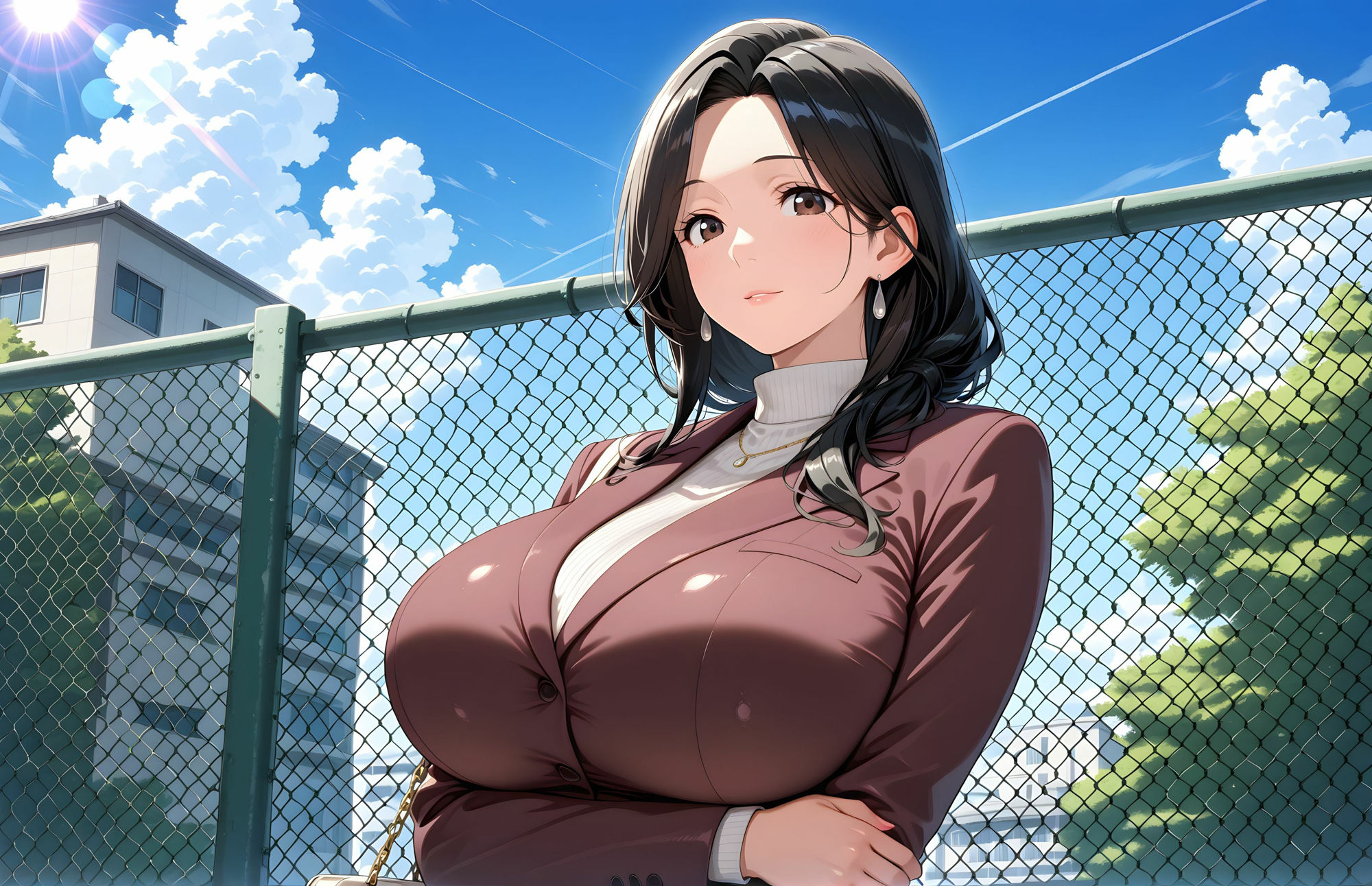 【4Kの高画質】Jカップの人妻〜業務時間にも関わらず後輩男性とラブホに行く - サンプル画像 4