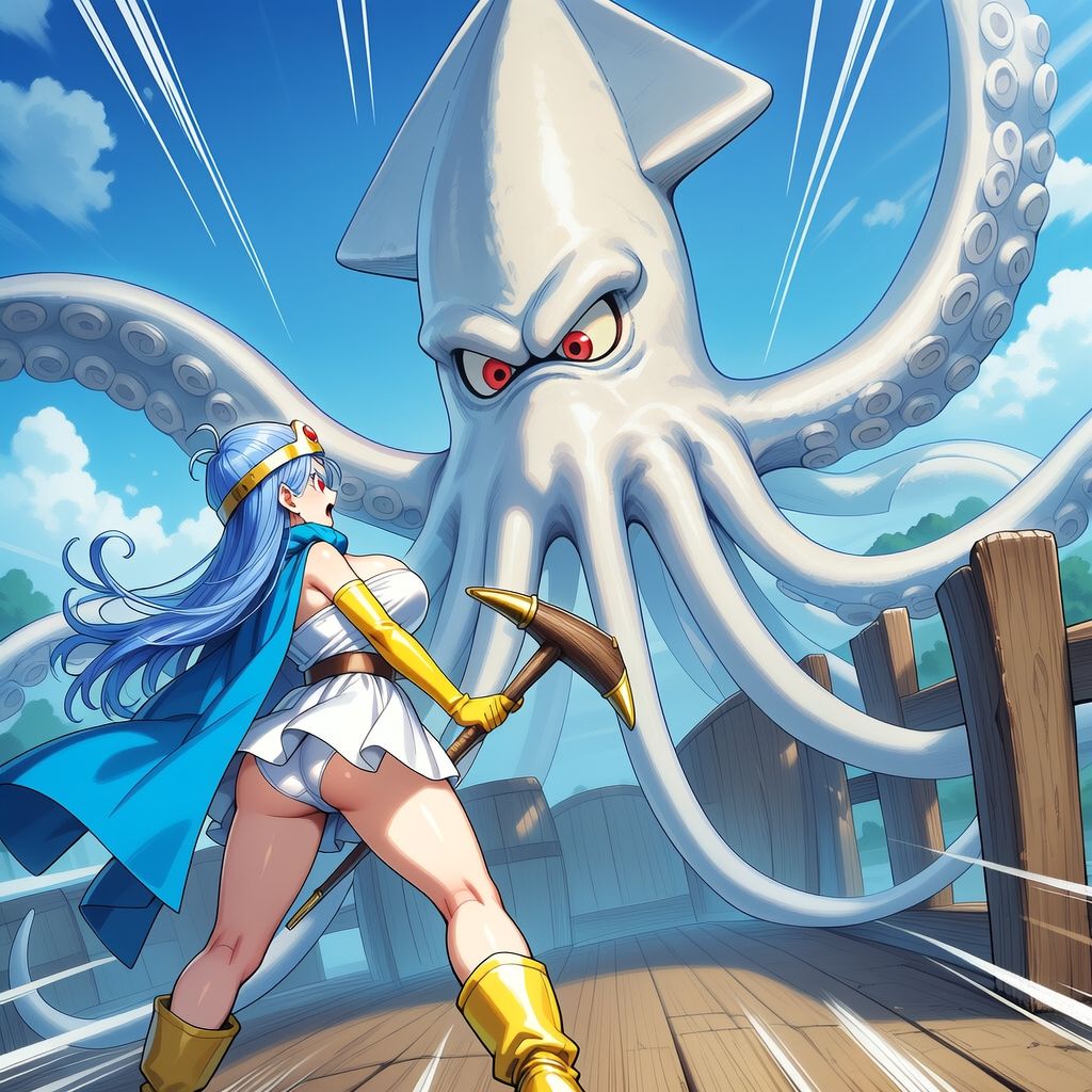 触手に敗れる女賢者 - サンプル画像 5