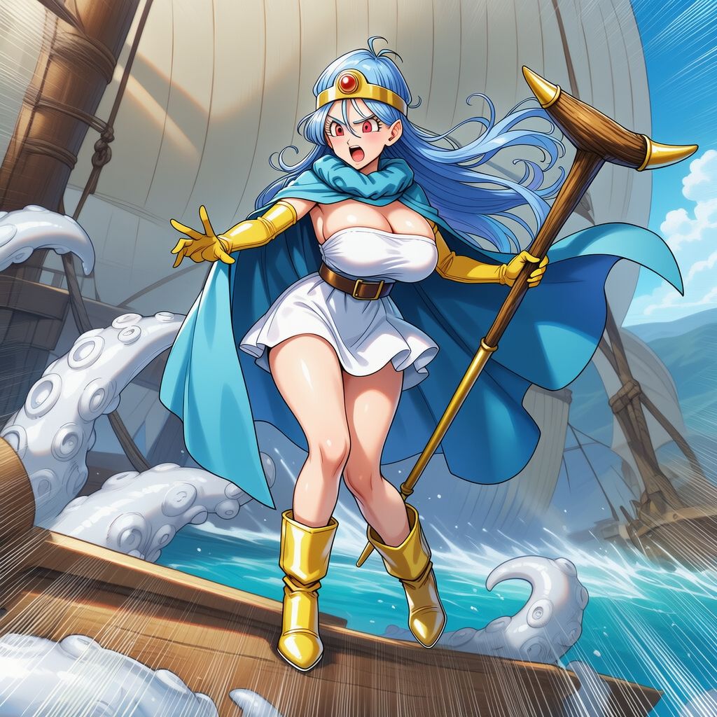 触手に敗れる女賢者 - サンプル画像 6