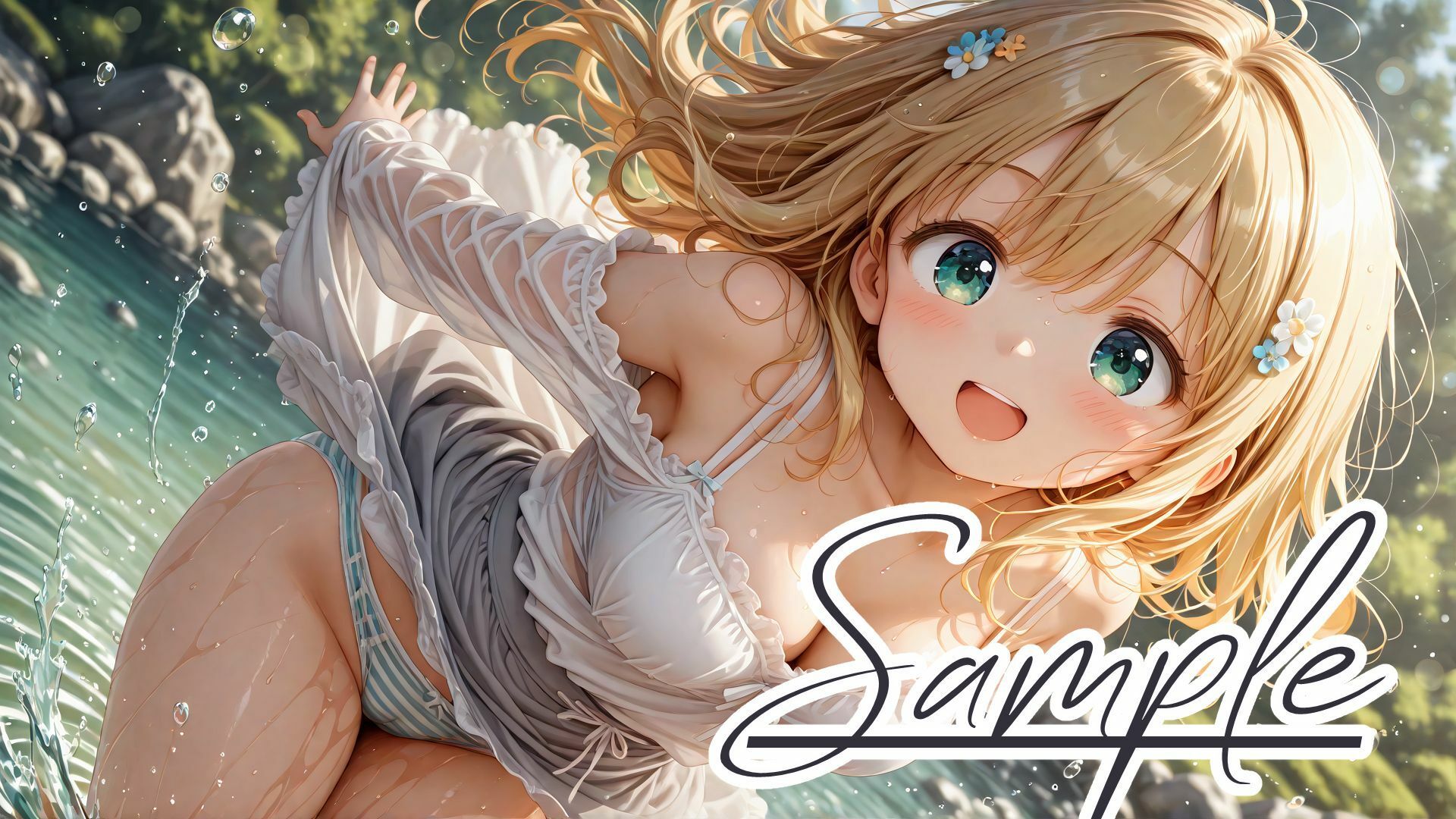 -乙女礼賛-緑の風、湖に舞う乙女たち - サンプル画像 4