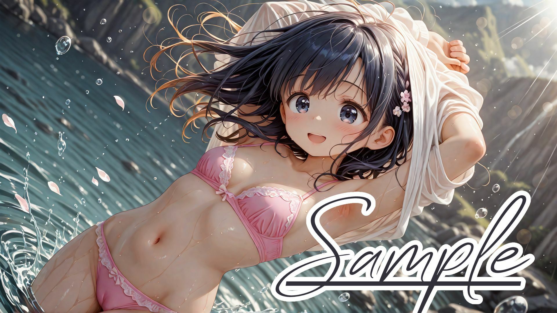 -乙女礼賛-緑の風、湖に舞う乙女たち - サンプル画像 5