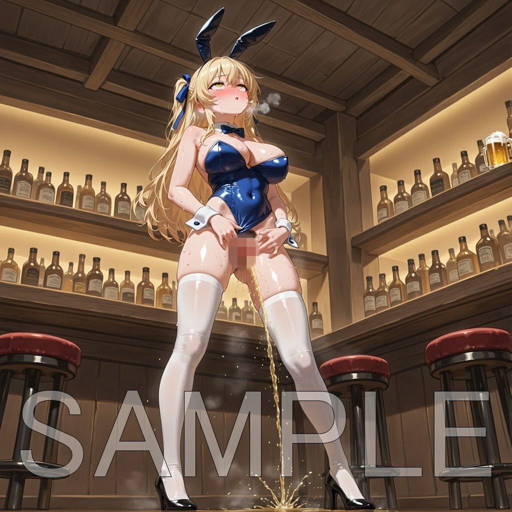 限界放尿バニーガール - サンプル画像 2