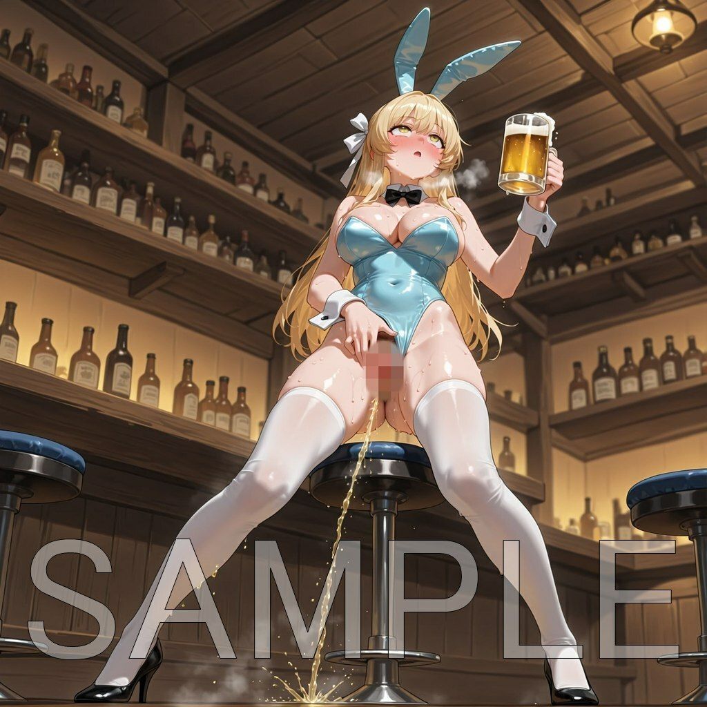 限界放尿バニーガール - サンプル画像 4