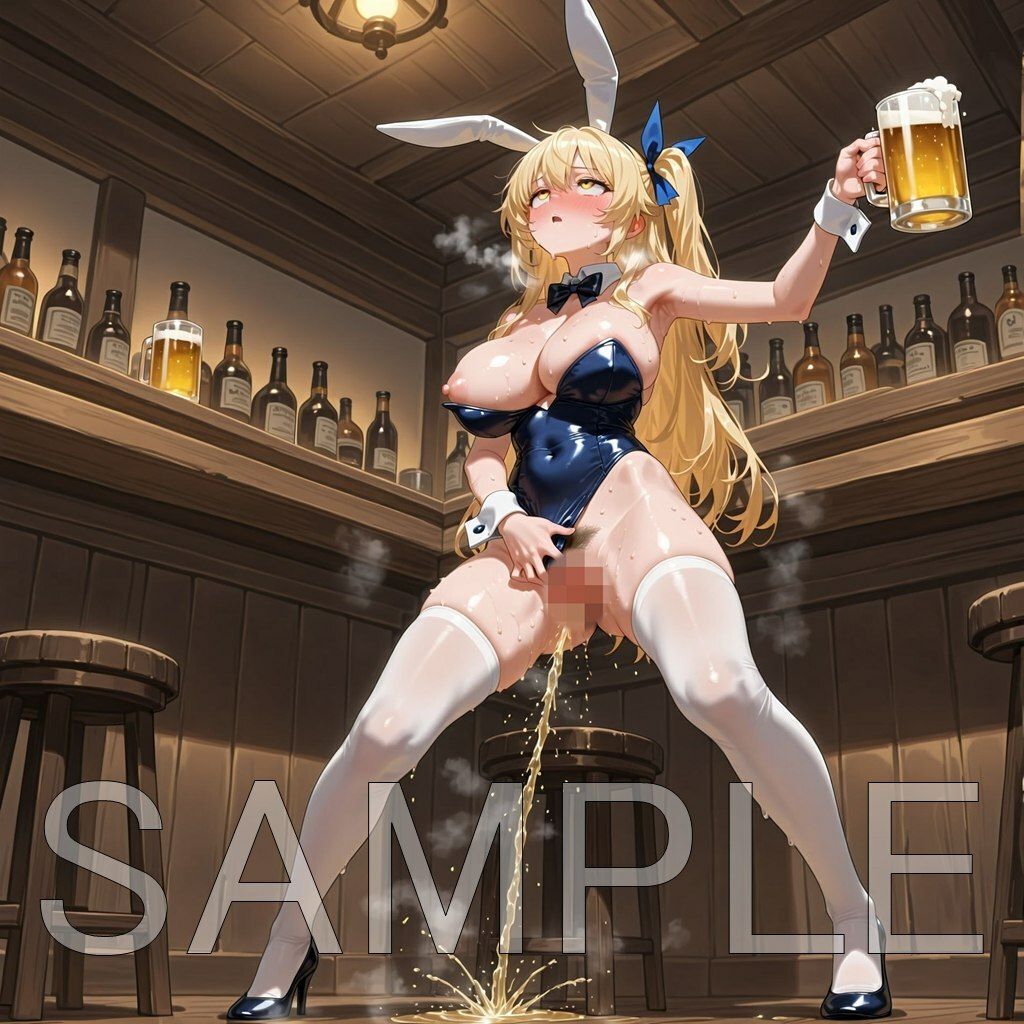 限界放尿バニーガール - サンプル画像 9