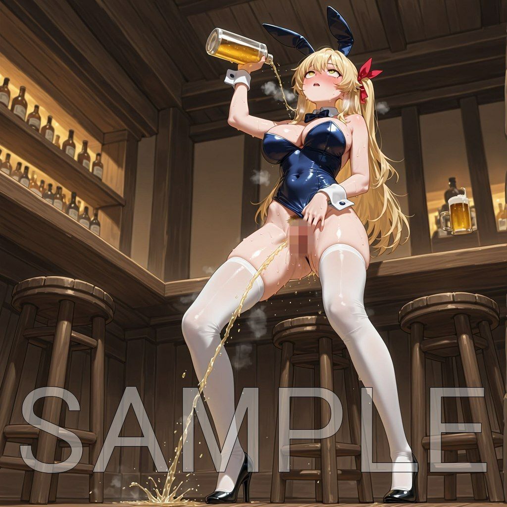 限界放尿バニーガール - サンプル画像 10