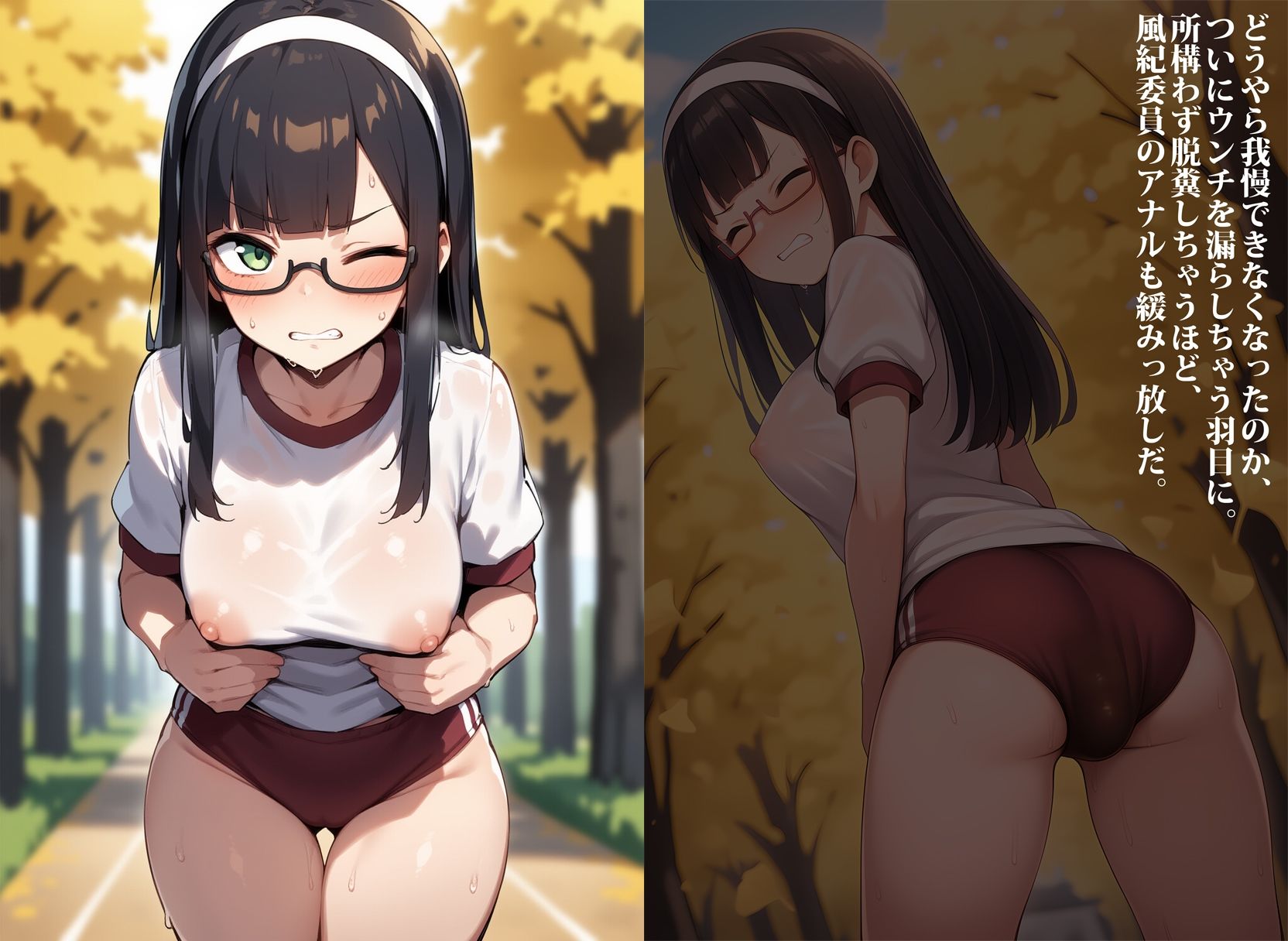 アナルが弱点な風紀委員が校則改変でお漏らし服従した件 - サンプル画像 10