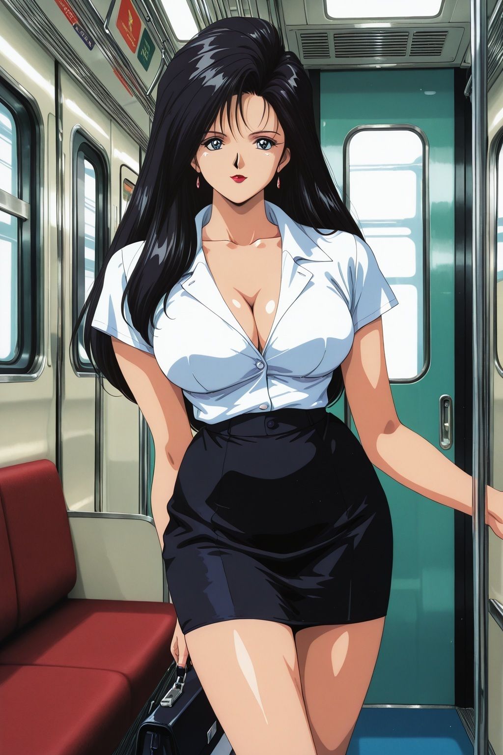 通勤電車で痴●されたグラマラスおんな教師 - サンプル画像 2