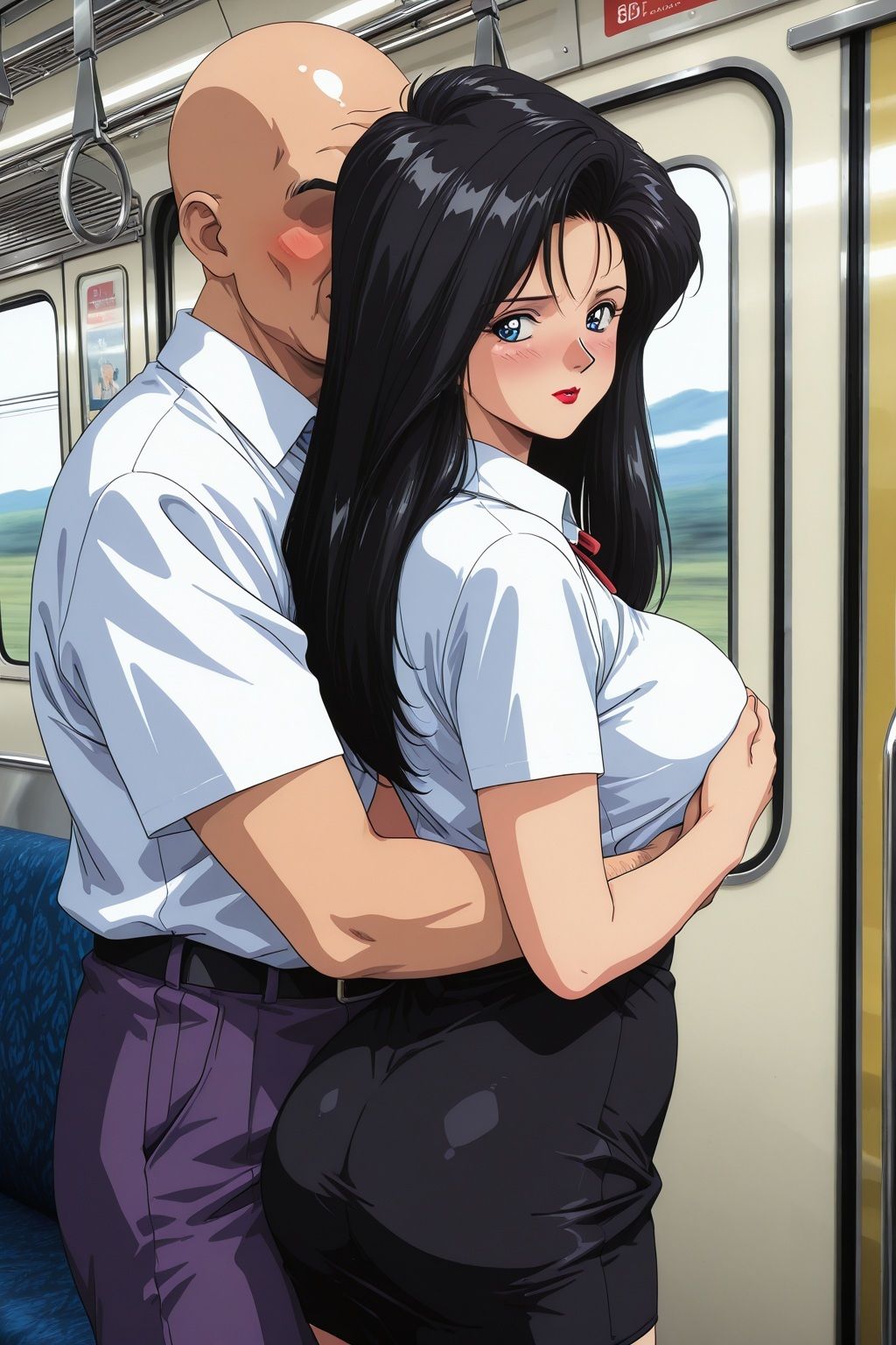 通勤電車で痴●されたグラマラスおんな教師 - サンプル画像 7