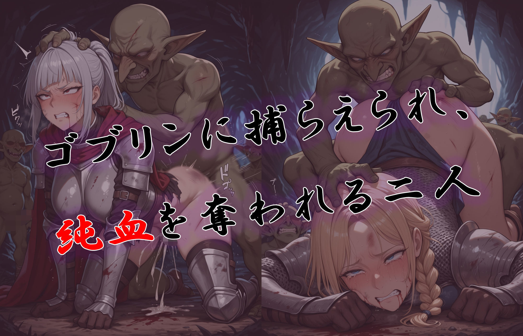 ゴブリンの孕み袋2〜犯●れる騎士たち〜 - サンプル画像 3