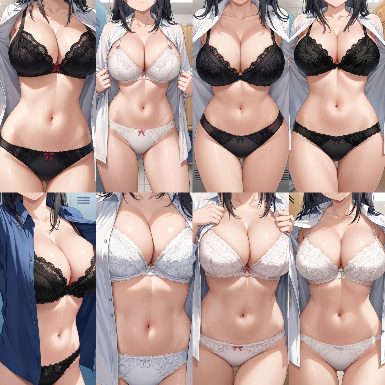 【J〇巨乳盗撮】シャツ脱ぎレース下着 Vol.8【250枚】 - サンプル画像 1