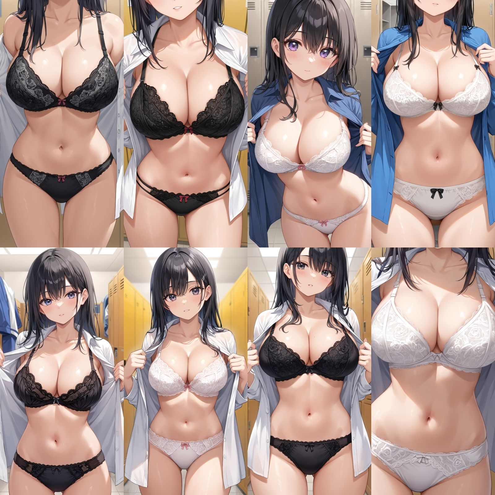 【J〇巨乳盗撮】シャツ脱ぎレース下着 Vol.8【250枚】 - サンプル画像 2