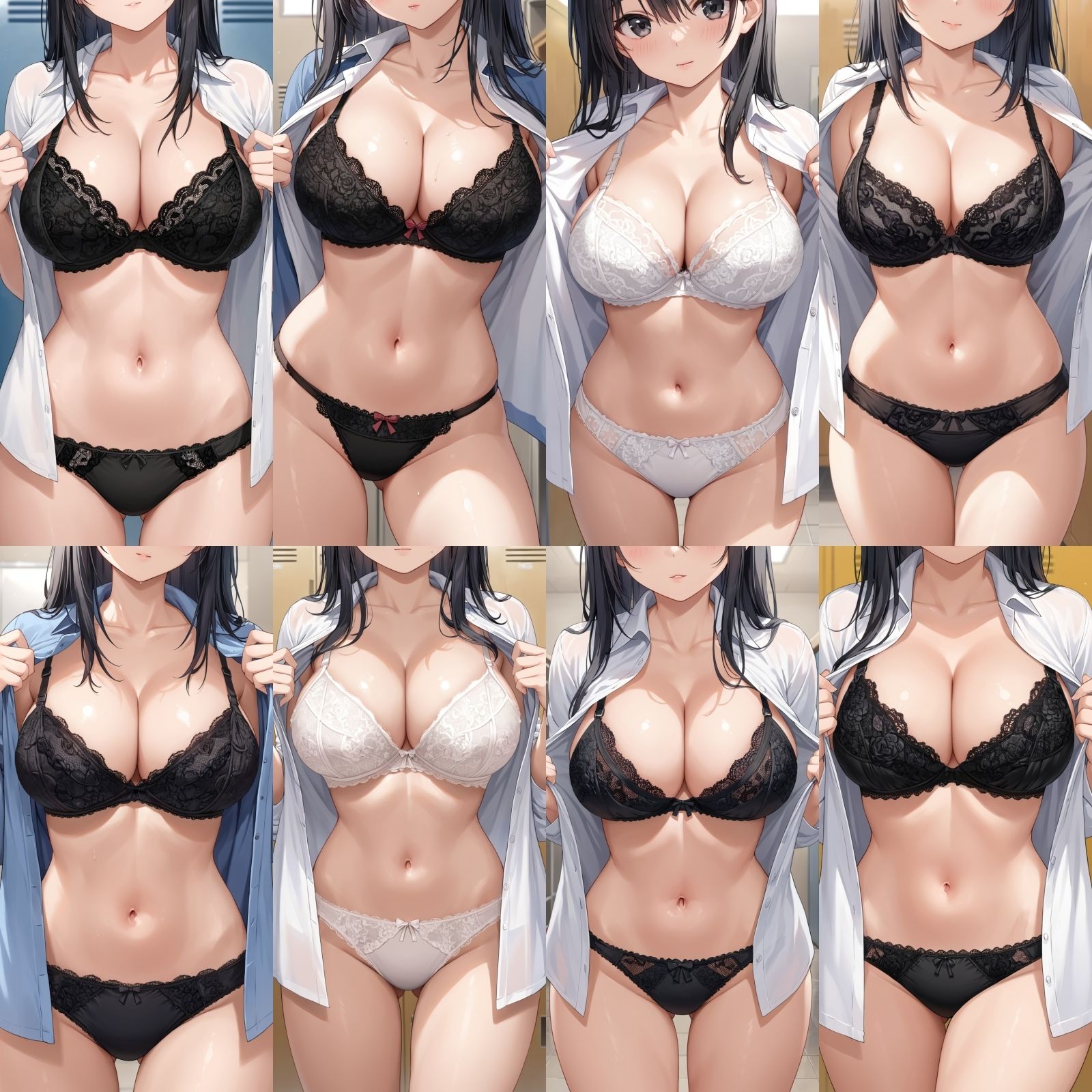 【J〇巨乳盗撮】シャツ脱ぎレース下着 Vol.8【250枚】 - サンプル画像 4
