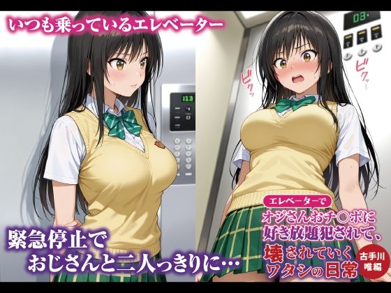 エレベーターでオジさんおチ〇ポに好き放題犯〇れて、壊されていくワタシの日常 古手川唯編 - サンプル画像 1