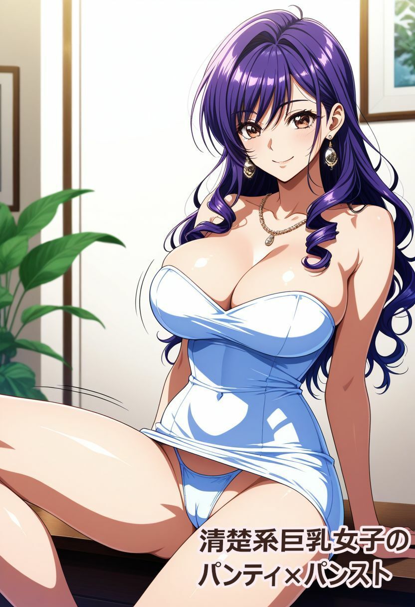 清楚系巨乳女子のパンティ×パンスト - サンプル画像 3