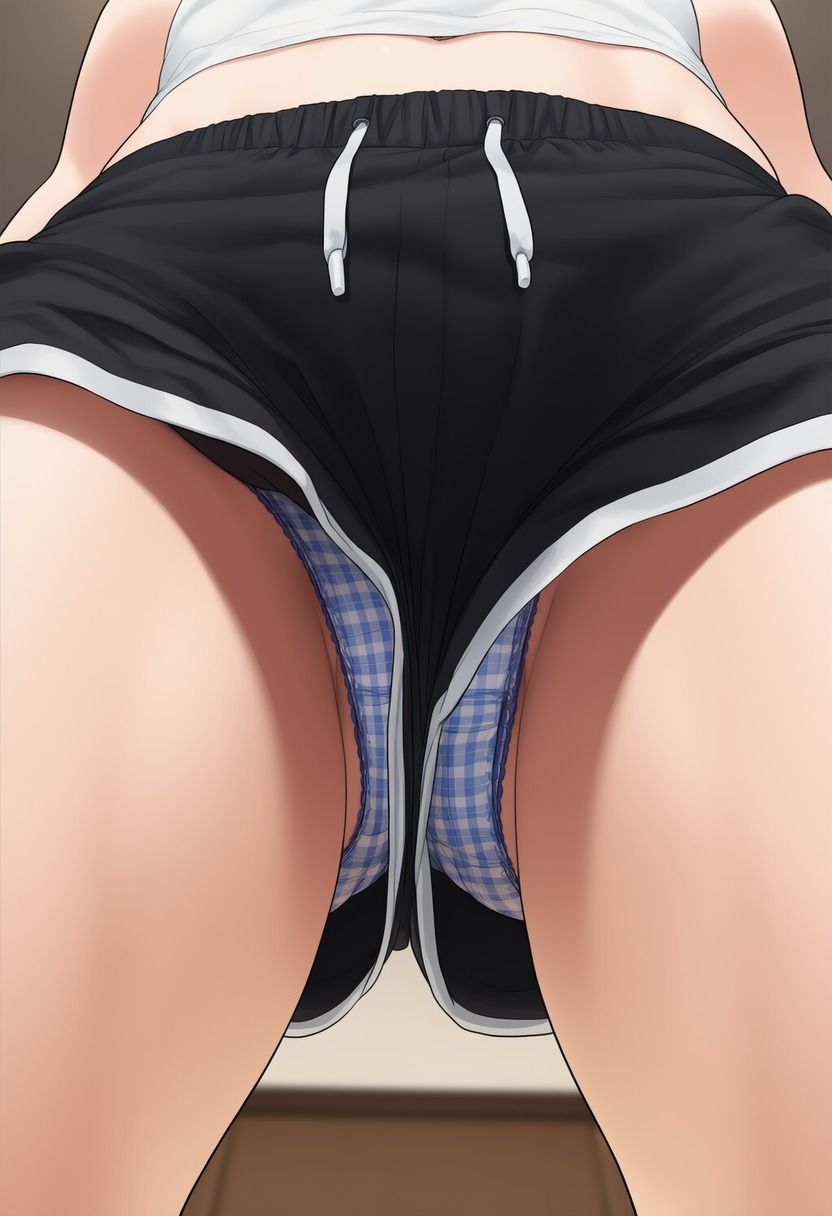 下から覗くショートパンツ（500枚分） - サンプル画像 10