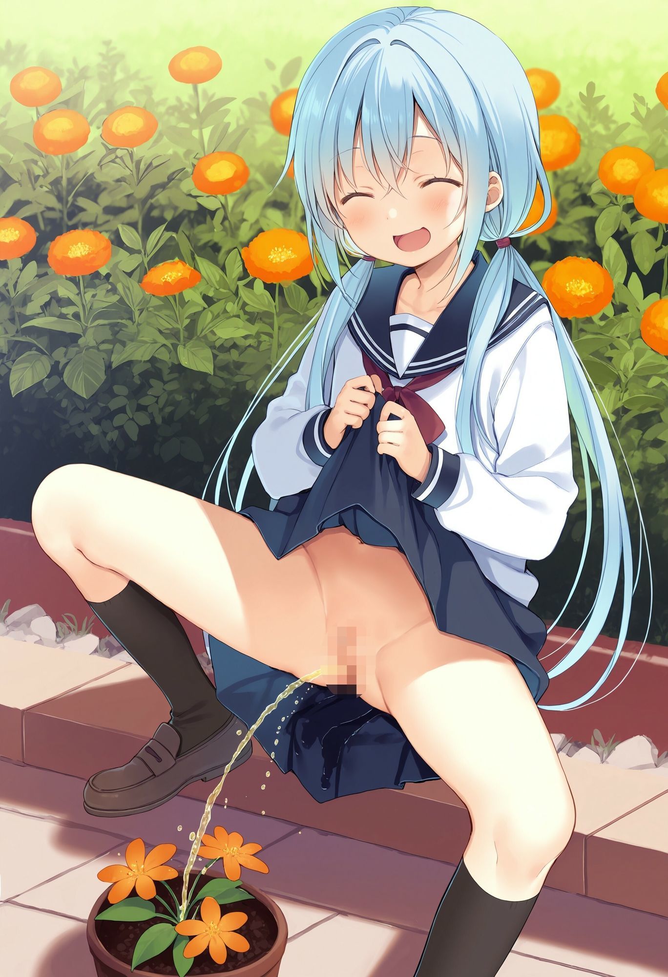 園芸委員のお仕事はおしっこで水やり - サンプル画像 7