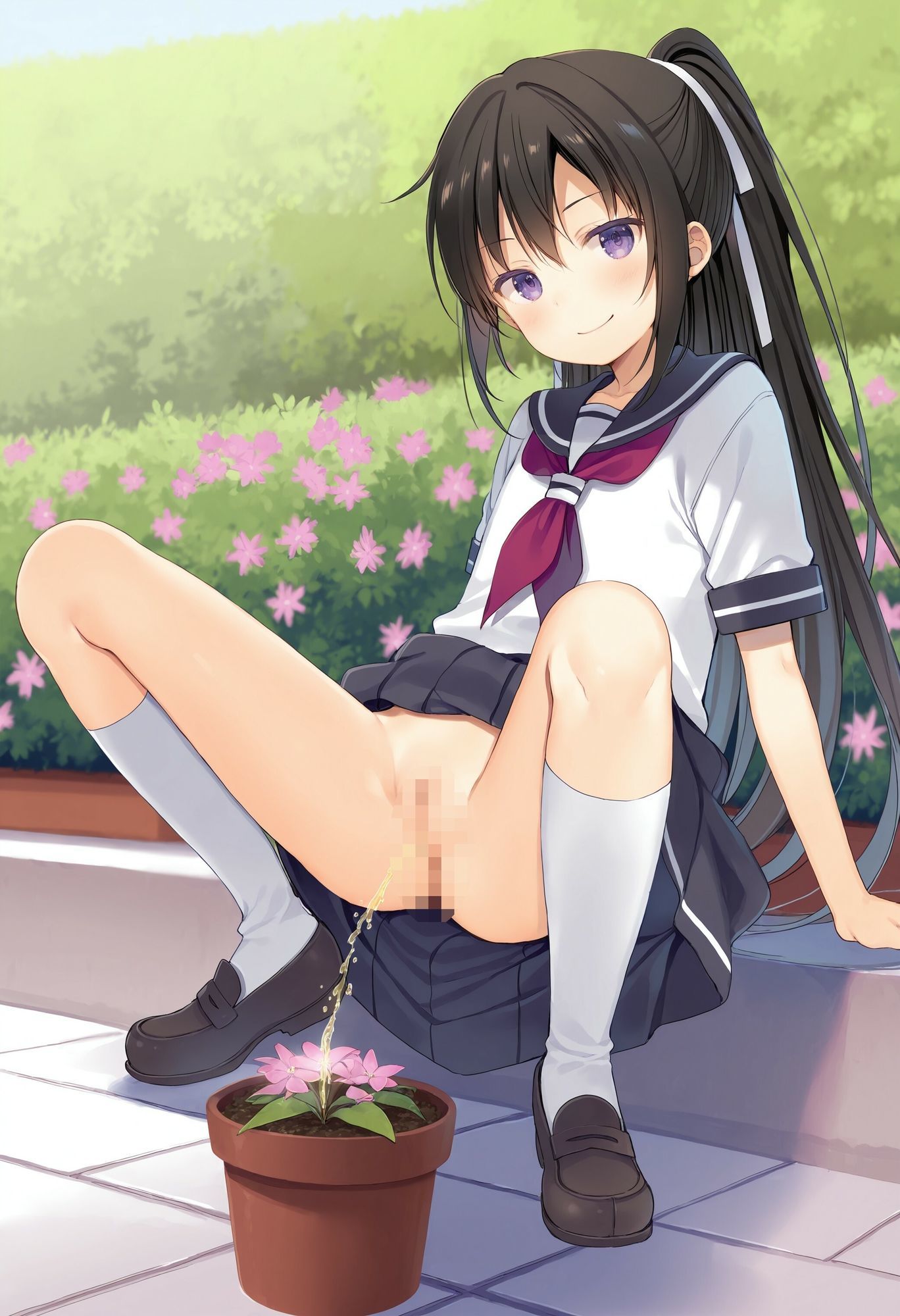 園芸委員のお仕事はおしっこで水やり - サンプル画像 10