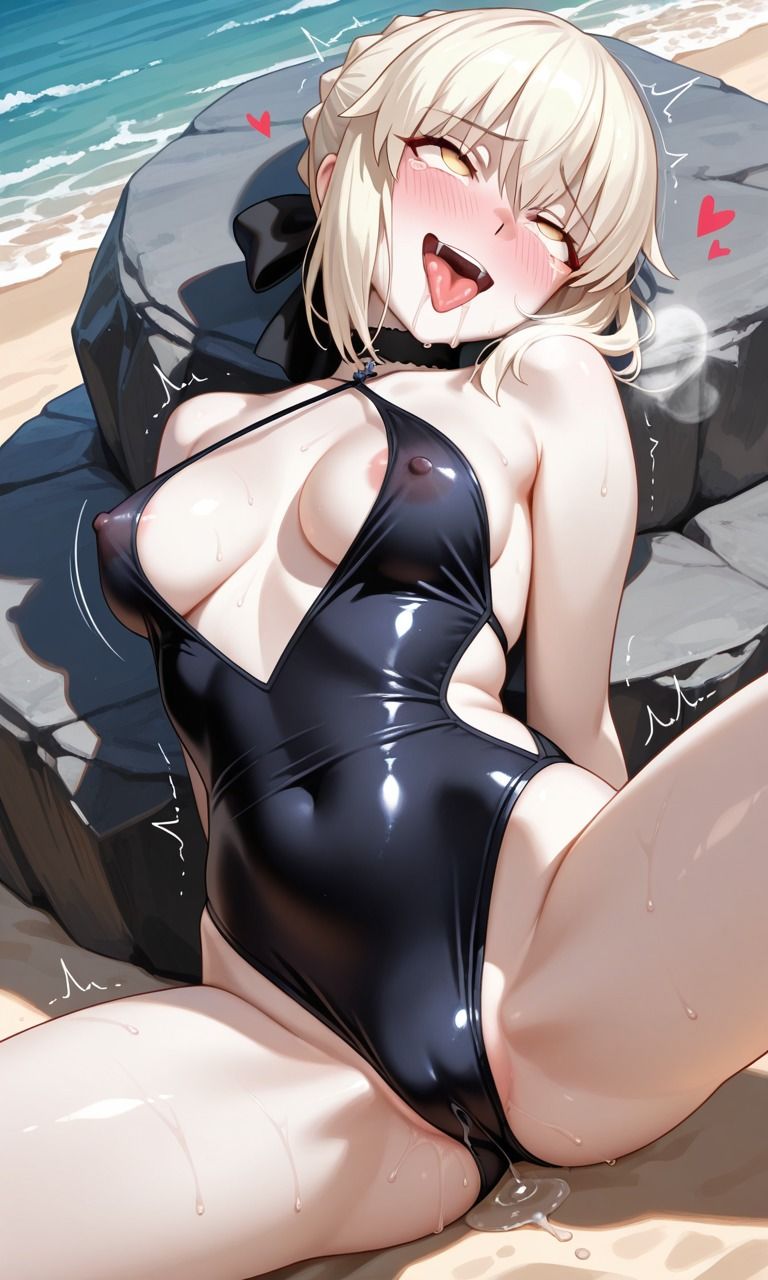 【FGO その5】ジャンヌオルタ（新宿1999）・セイバーオルタ（新宿1999） 〜ドS聖女・女騎士をアヘ顔快楽責め堕ち〜 ｜搾精 ・恥辱プレイ・パイズリ・種付け中出し - サンプル画像 10