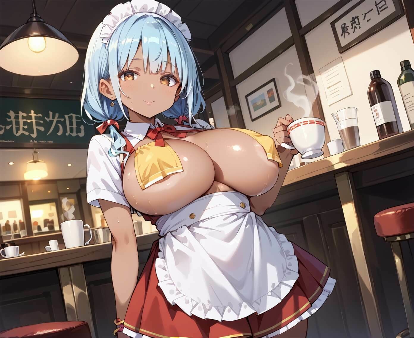 珈琲1杯でヤれるカフェ12！110枚 - サンプル画像 3