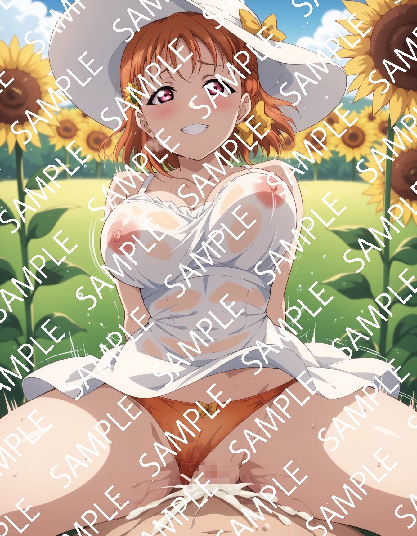 千歌コスプレ騎乗位集 - サンプル画像 1