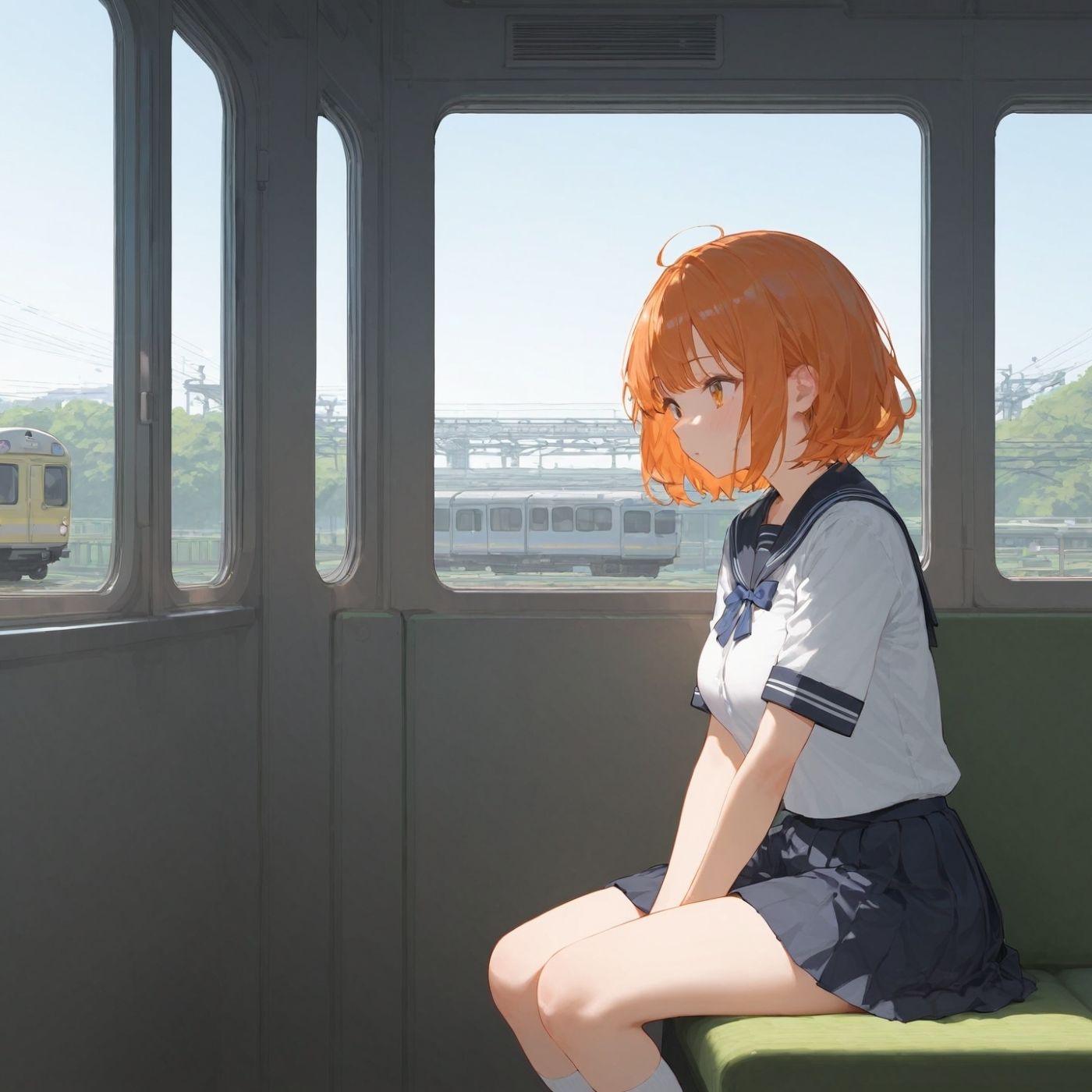 ビッチ用レ●プ車両！乗ったら終点まで乗り継ぎまくってください6【制服美少女の厳選CG375枚収録】 - サンプル画像 5