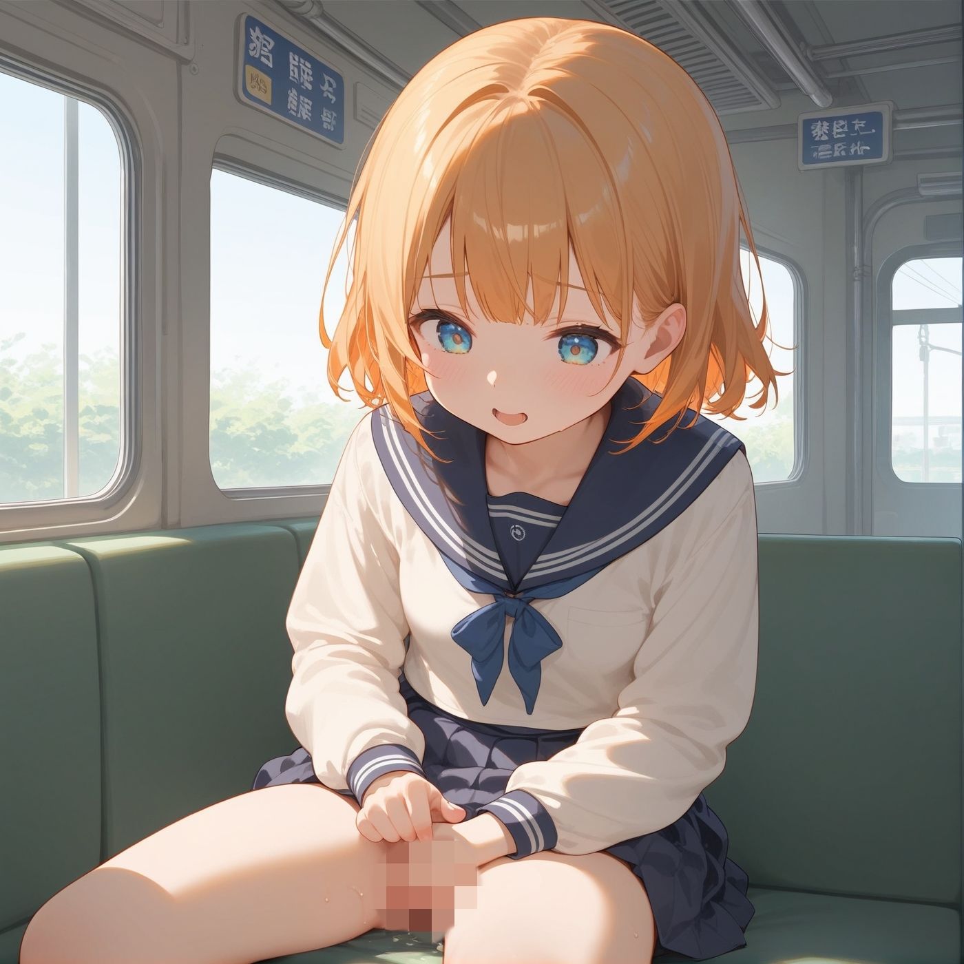 ビッチ用レ●プ車両！乗ったら終点まで乗り継ぎまくってください6【制服美少女の厳選CG375枚収録】 - サンプル画像 8