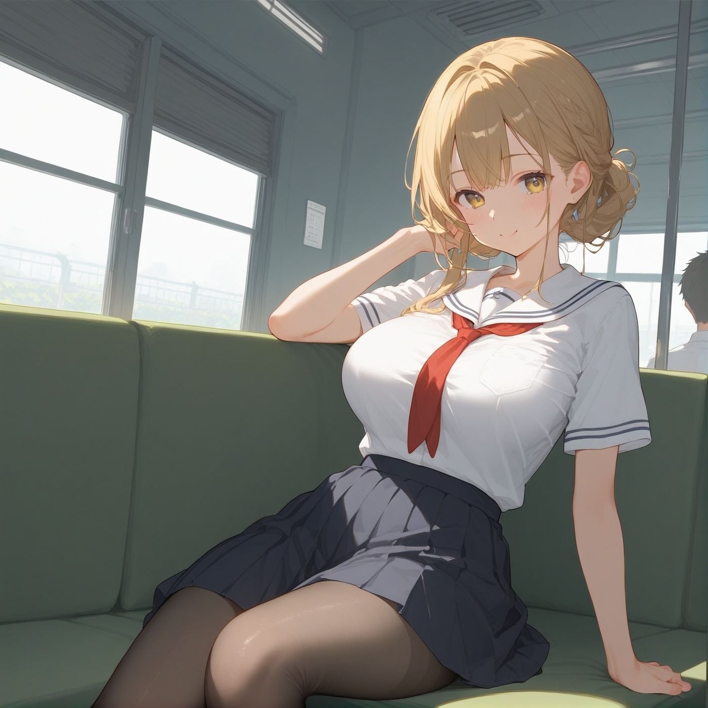 ビッチ用レ●プ車両！乗ったら終点まで乗り継ぎまくってください6【制服美少女の厳選CG375枚収録】 - サンプル画像 10