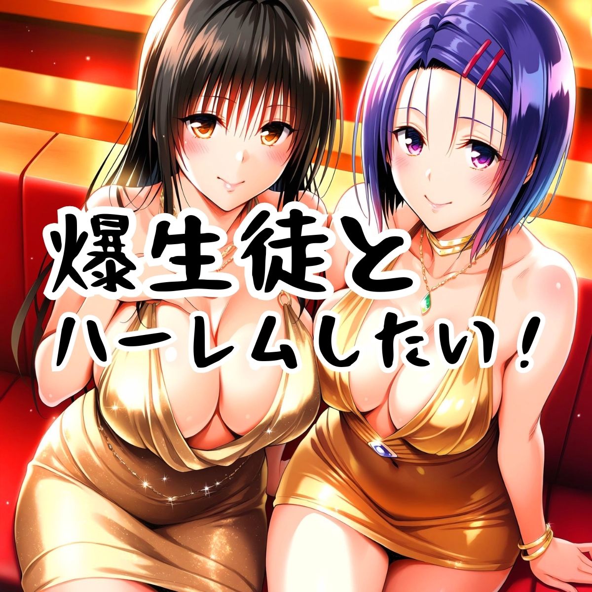 両手にハーレム デカパイ生徒編 - サンプル画像 1