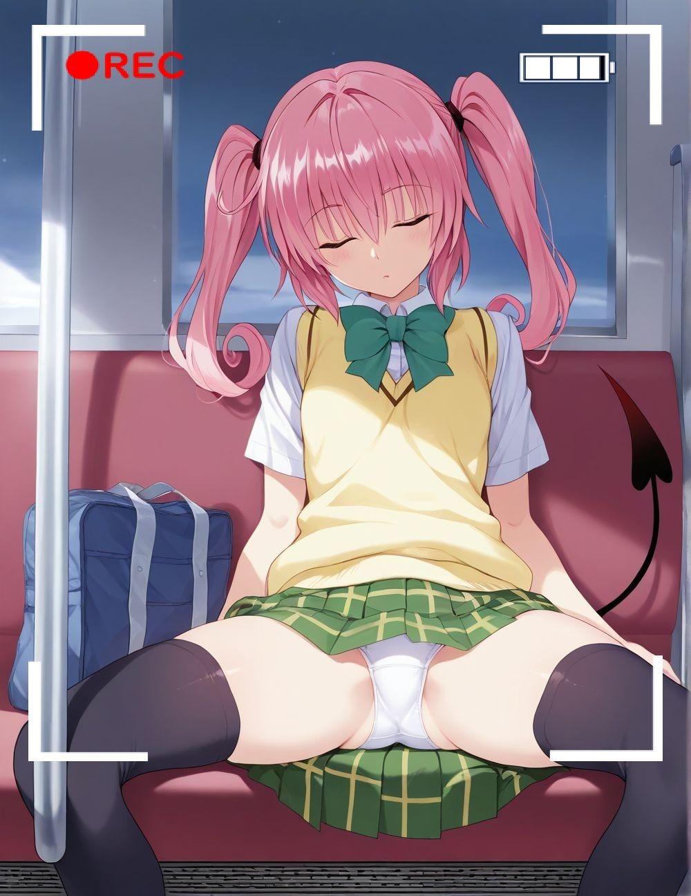 ナナ＆モモ_美人姉妹電車睡〇姦 - サンプル画像 6