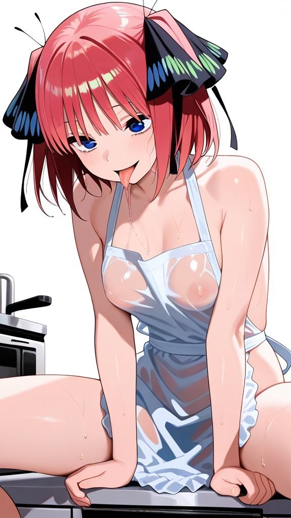 五等分〇花嫁  中〇二乃  ヌードイラスト集  トップレス  開脚 - サンプル画像 3