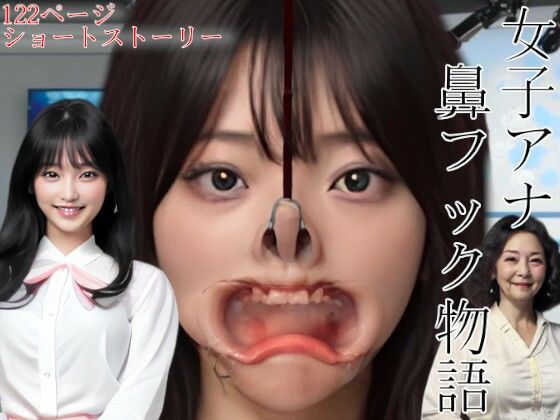 女子アナ顔面恥辱鼻フック物語