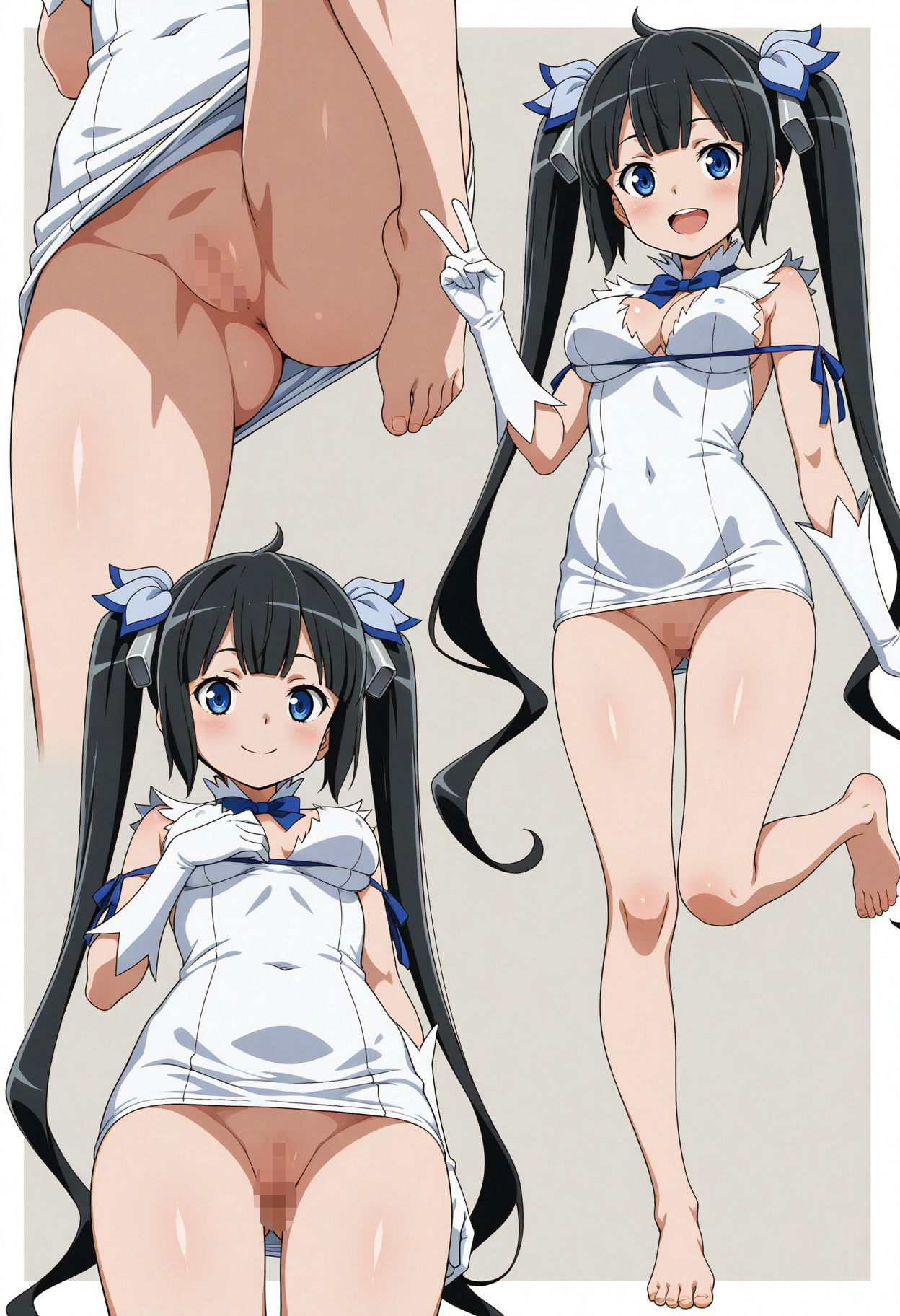 立ち絵とローアングル【ヘスティア風1】 - サンプル画像 6