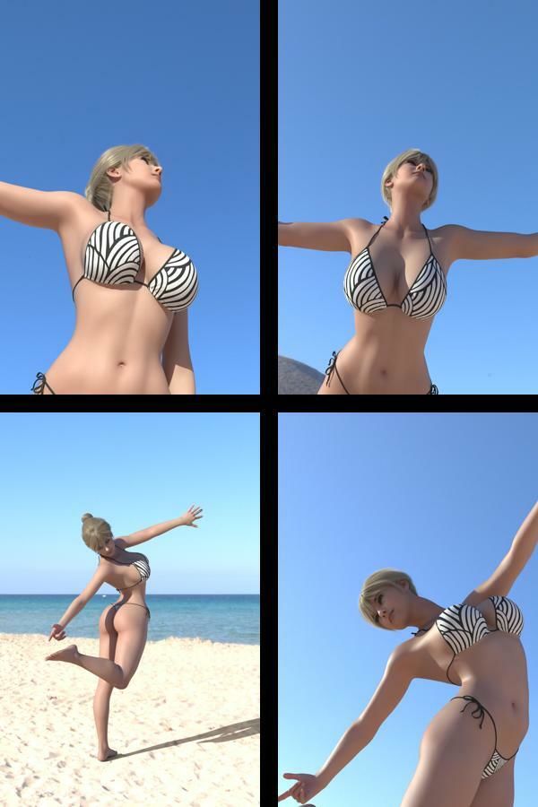 才色兼備の北米女教師エレン先生の水着モデル風写真集Teacher_01 - サンプル画像 1