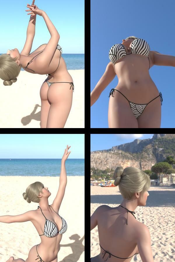 才色兼備の北米女教師エレン先生の水着モデル風写真集Teacher_01 - サンプル画像 2