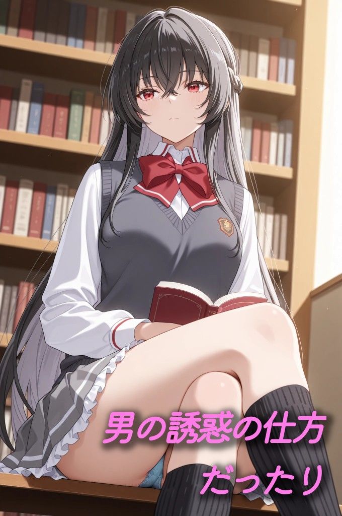 わたなれ風味  図書館の黒髪学生 - サンプル画像 2