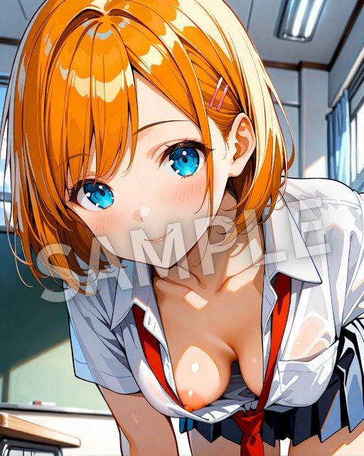 ちょっぴりドキドキ胸チラシーン - サンプル画像 2