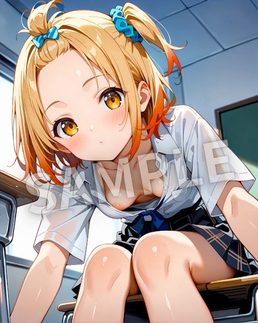 ちょっぴりドキドキ胸チラシーン - サンプル画像 5