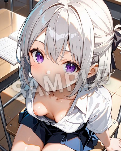 ちょっぴりドキドキ胸チラシーン - サンプル画像 6