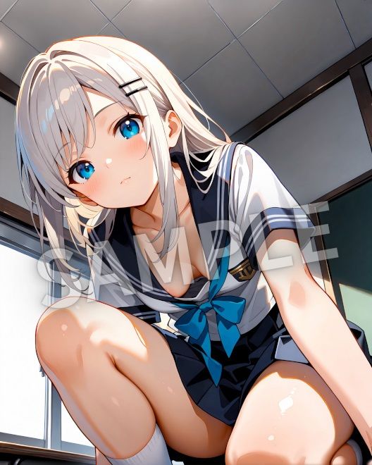 ちょっぴりドキドキ胸チラシーン - サンプル画像 7