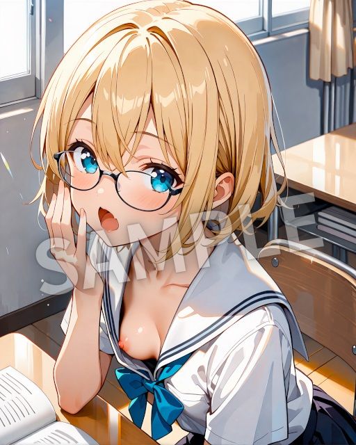 ちょっぴりドキドキ胸チラシーン - サンプル画像 8