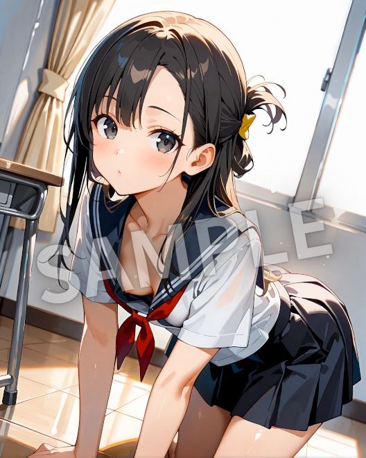 ちょっぴりドキドキ胸チラシーン - サンプル画像 9