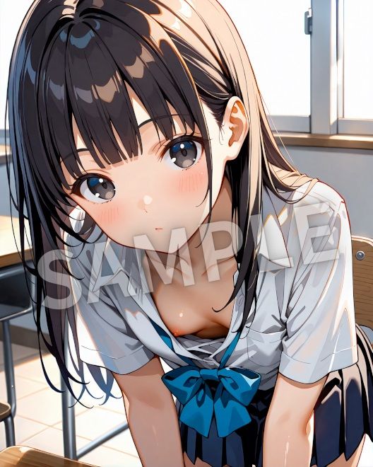 ちょっぴりドキドキ胸チラシーン - サンプル画像 10