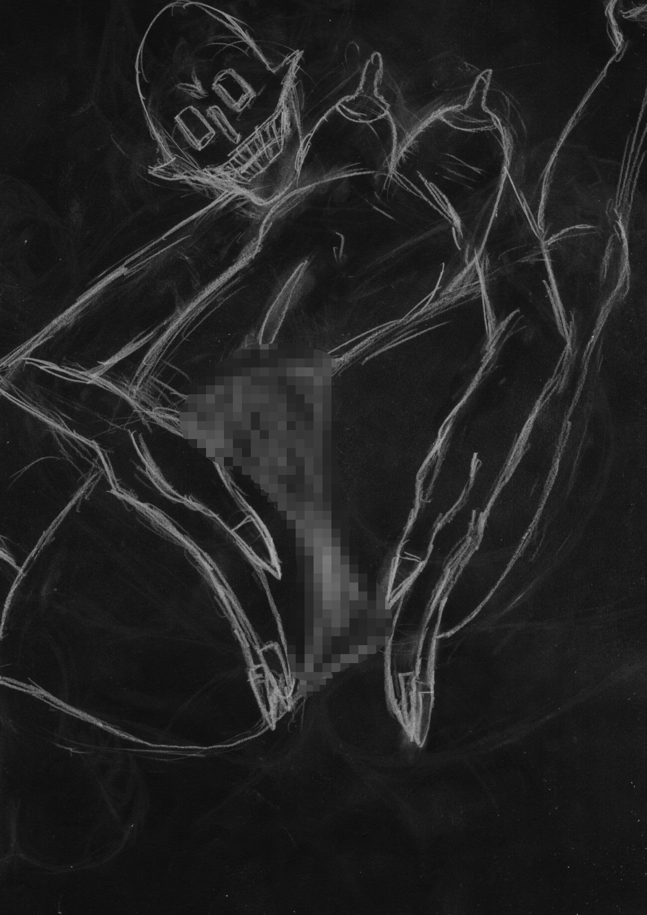 黒よりも黒いエロティックホラー黒戯絵集「マネキンポーズ4」 - サンプル画像 3