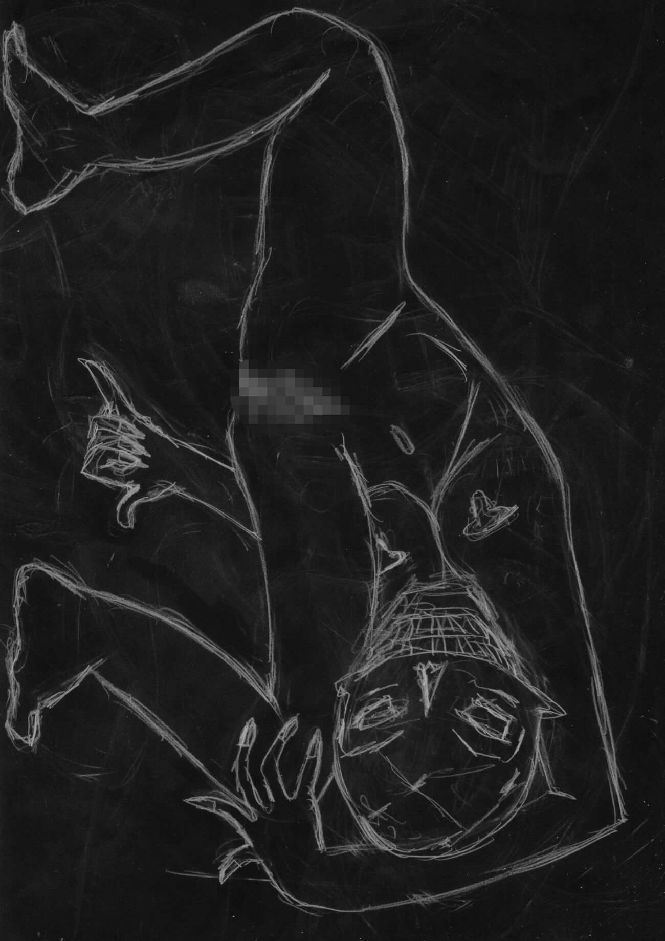 黒よりも黒いエロティックホラー黒戯絵集「マネキンポーズ4」 - サンプル画像 5