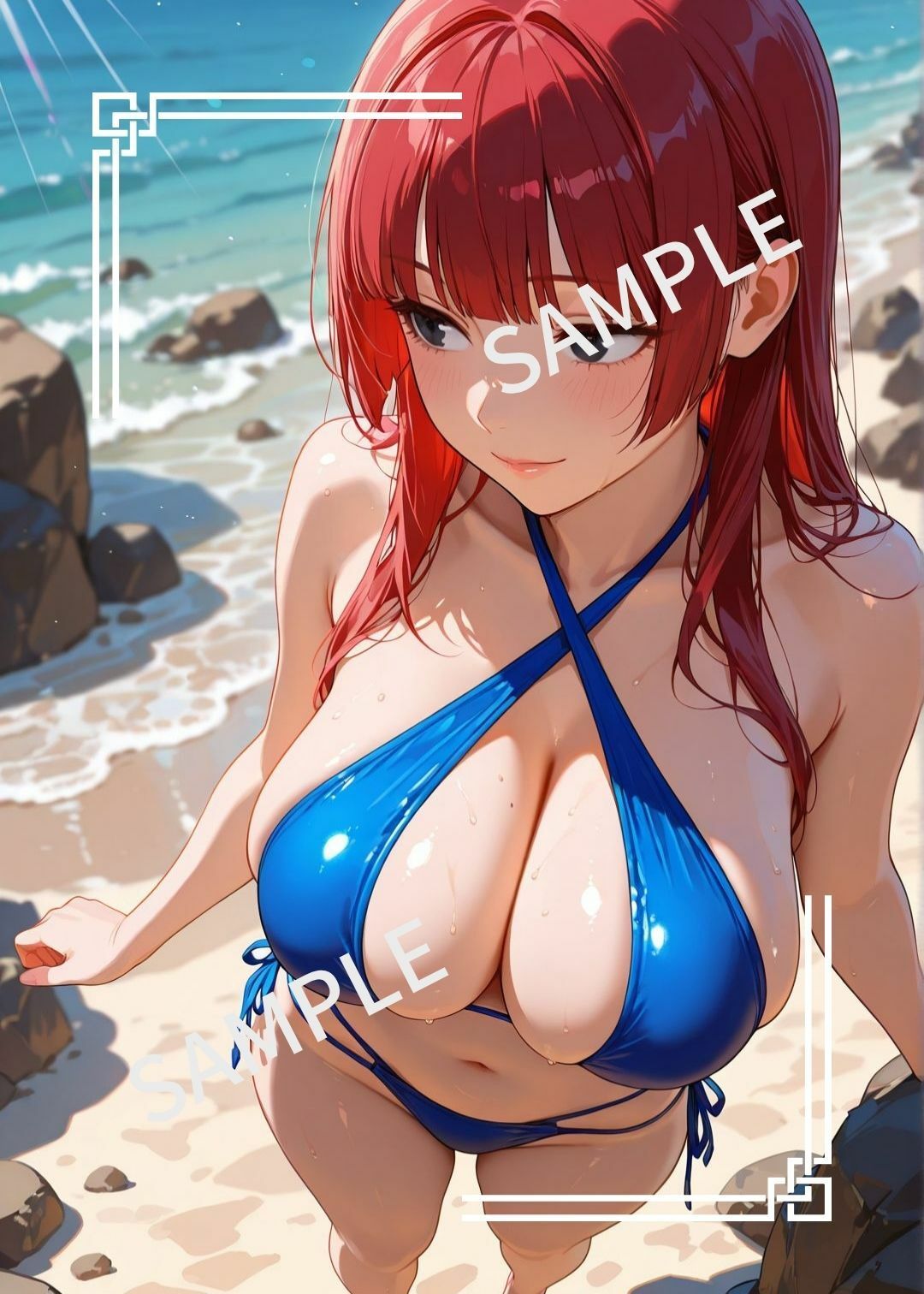 グラビアアイドル和姦〜ビーチで撮影後に スタッフやファンと〜  CG集 - サンプル画像 2