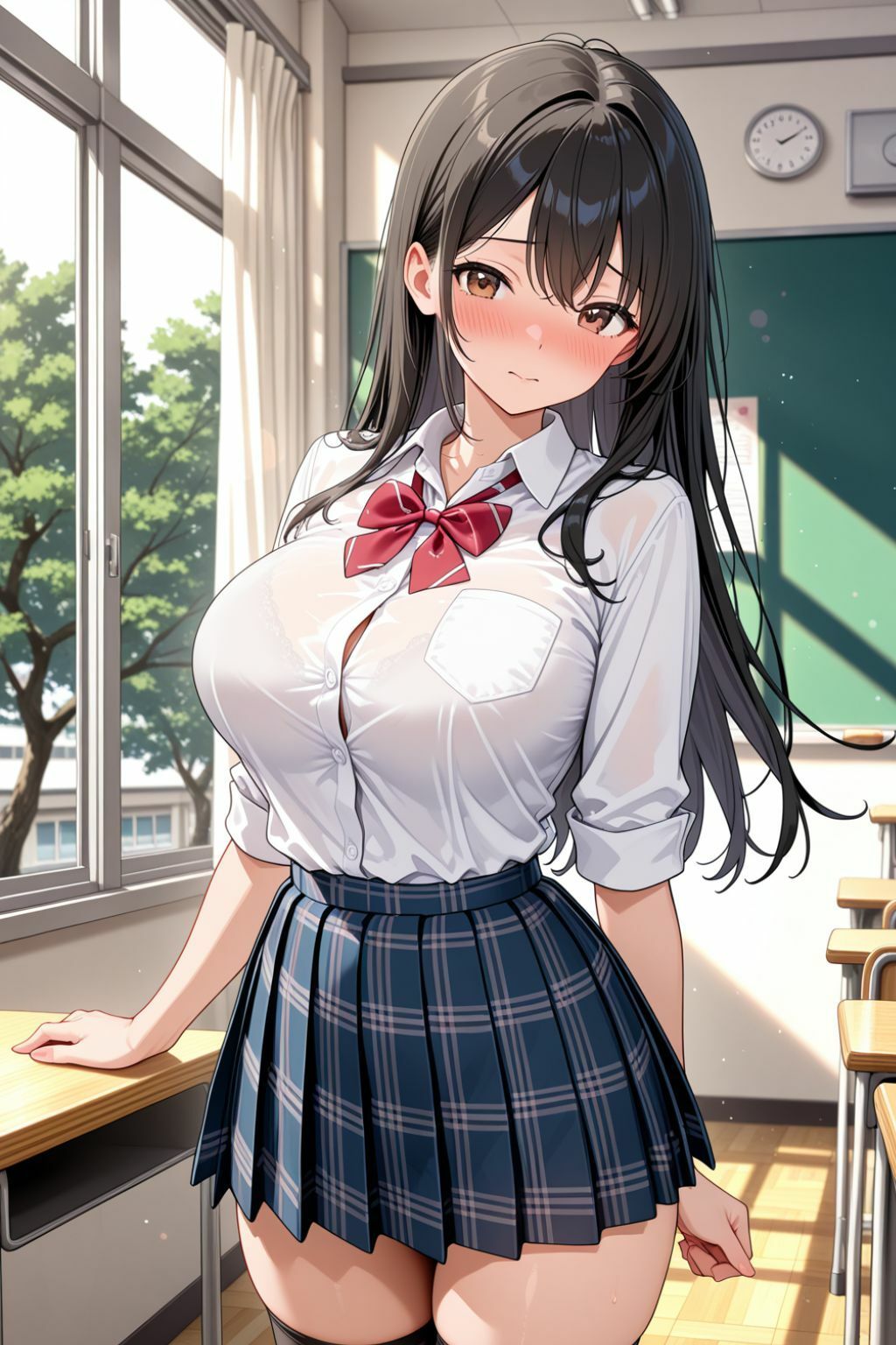 星蘭学園  名門に通う爆乳女子校生を調教し強引に孕ませ - サンプル画像 1