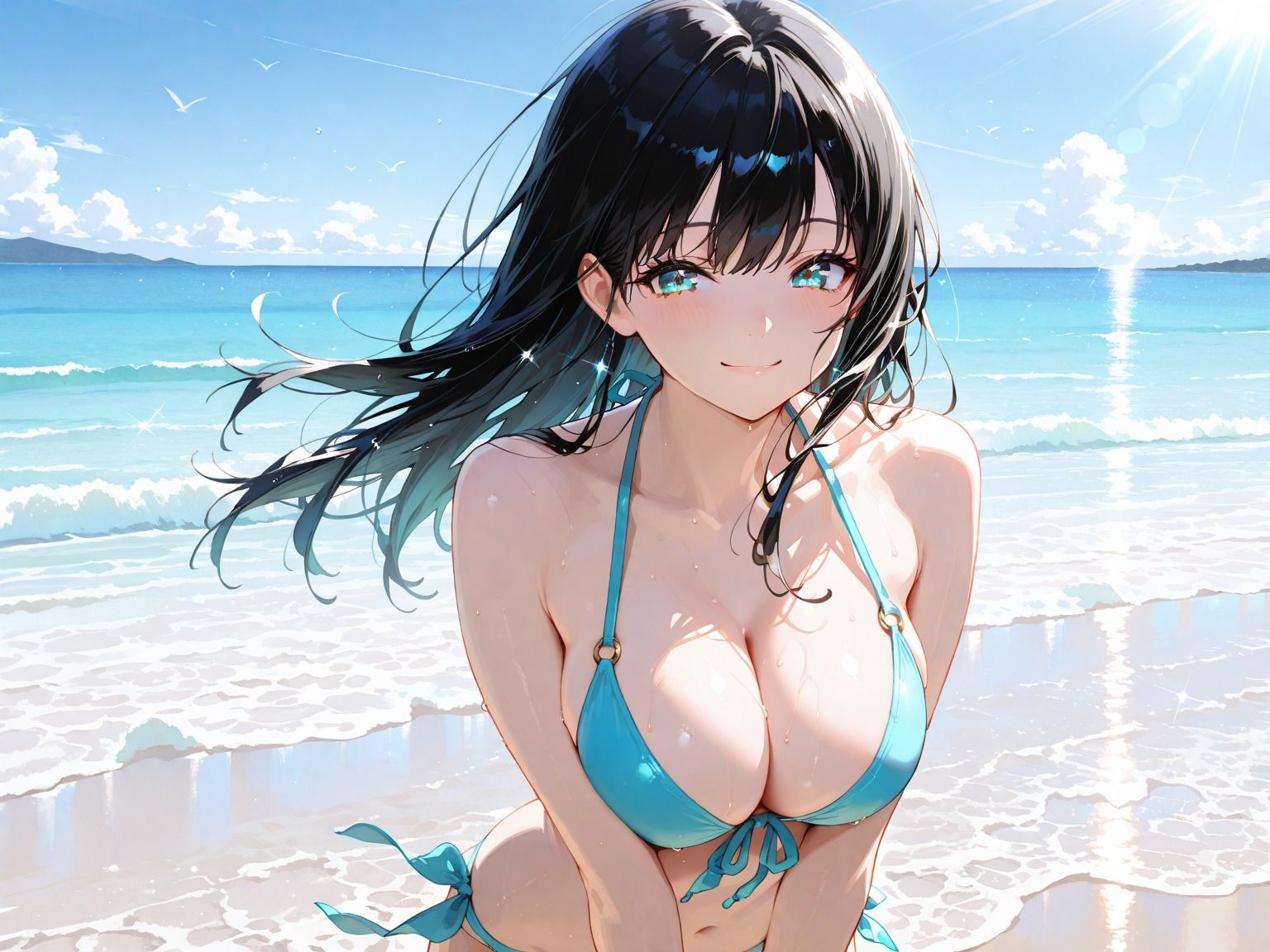 巨乳美女のリゾートホテル裏サービス  中出しえっちヤリ放題 - サンプル画像 1