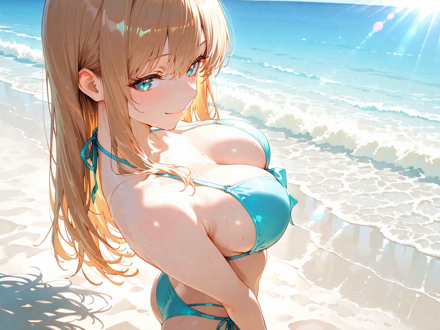 巨乳美女のリゾートホテル裏サービス  中出しえっちヤリ放題 - サンプル画像 2